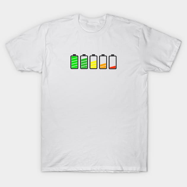 Batteries T-Shirt by pepques